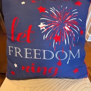 USA Decorative Pillow Red White & Blue Stars - Americana, Patriotic, 4th of July